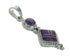 Magenta Turquoise And Genuine Sterling Silver Southwestern Pendant YX67034